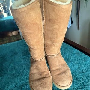 Uggs chestnut tall size 10